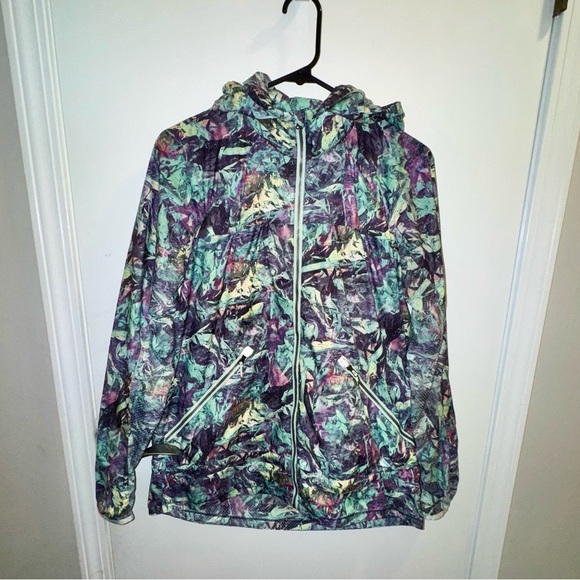 Lululemon Colorful Abstract Pattern Hooded Jacket - Picture 1 of 4